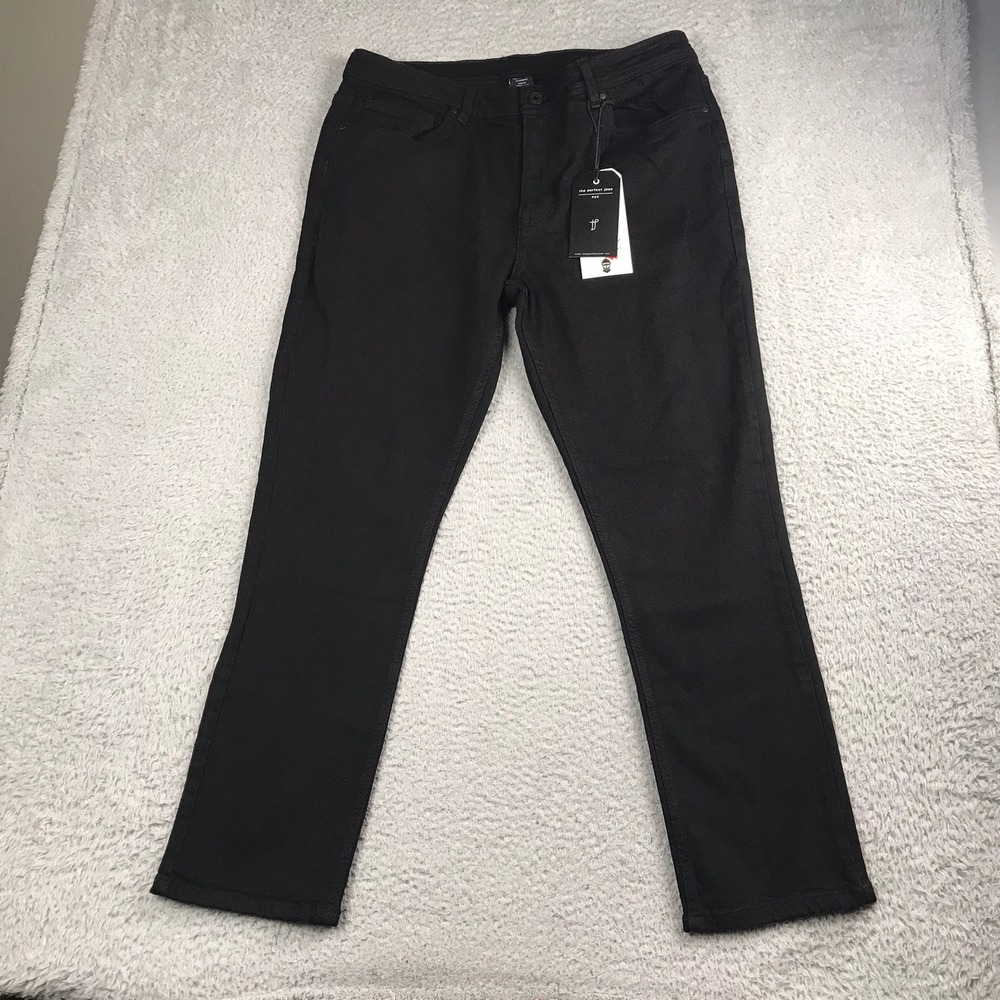 The Perfect Jean NYC Slim Fit Jeans Men 36 (37x29) Black Stretch Denim NEW NWT